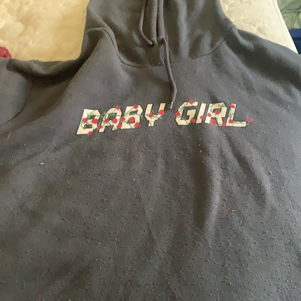 The hoodie size is extra large